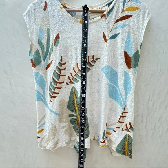 Cynthia Rowley || 100% Linen Women’s Sleeveless Shirt Floral Small - Picture 5 of 7